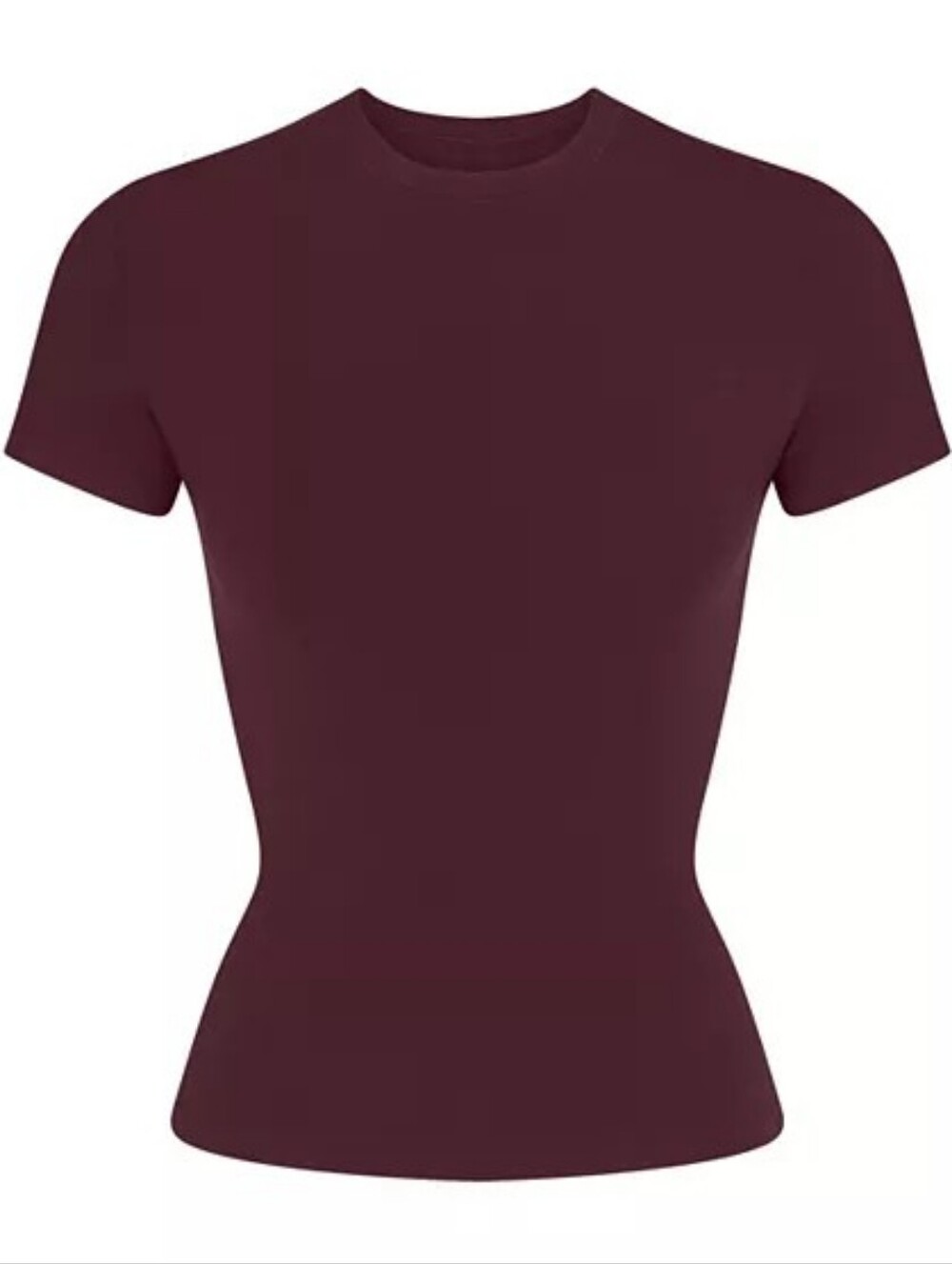 SKIMS Cotton Jersey Tee Currant Large